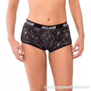 Akela Surf Societys Sporty Bikini Bottom Swimwear Patterned Black B072Z1QJXH